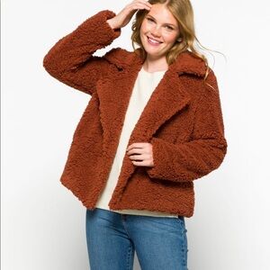 Stitch Fix l BB DAKOTA X STEVE MADDEN Teddy As She Goes Jacket, Large